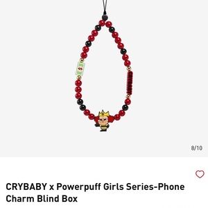 x Powerpuff Girls Red and Black Phone Charm